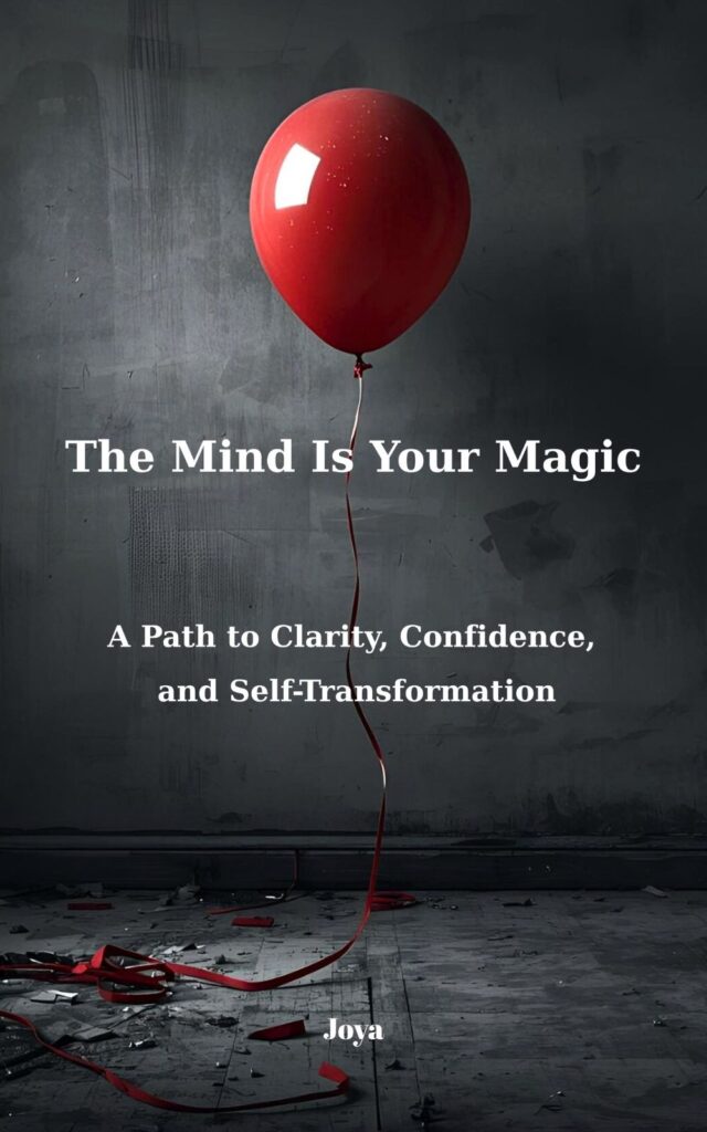 Red balloon in the dark room